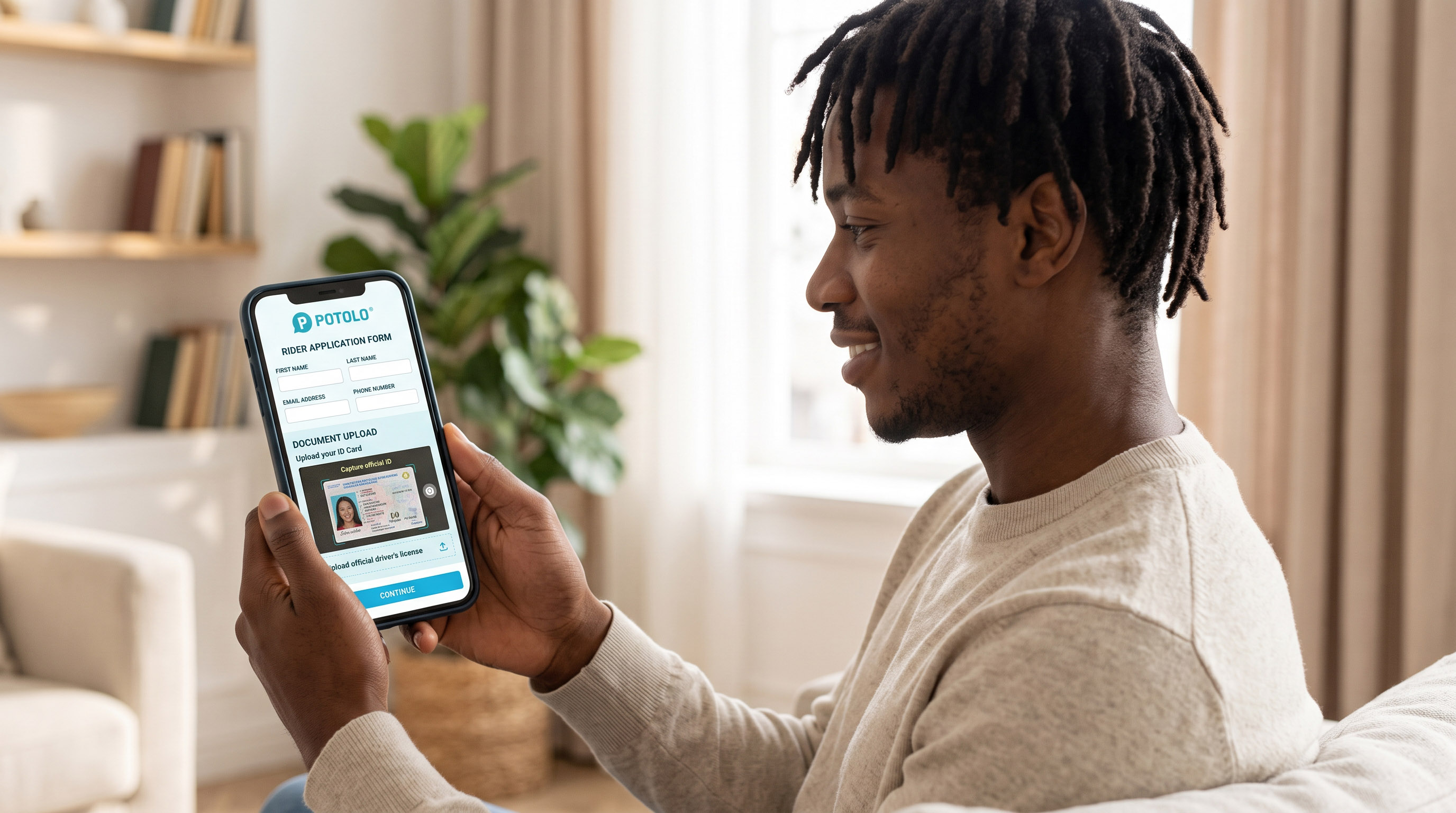 Start earning in three steps with Potolo